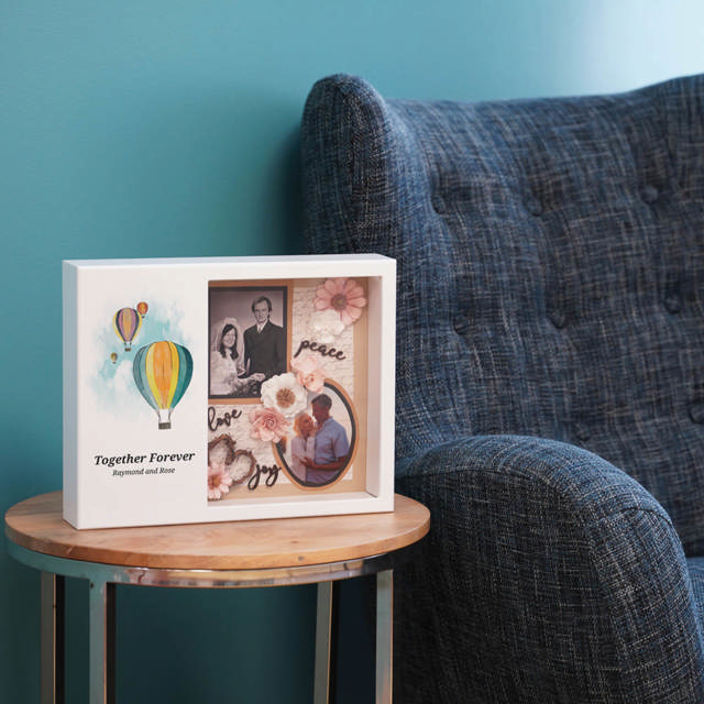 Shadowbox Remembrance Keepsake Balloon Ride