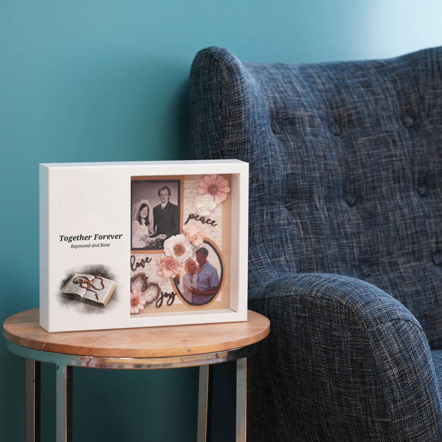 Shadowbox Remembrance Keepsake Bible & Rosary