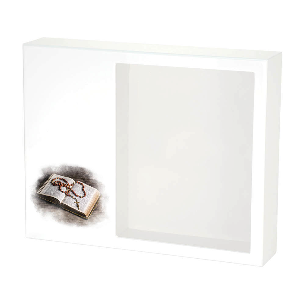 Shadowbox Remembrance Keepsake Bible & Rosary