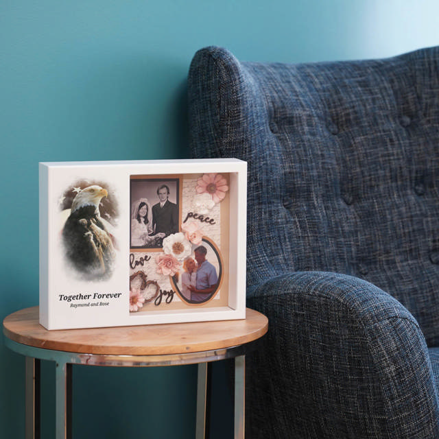 Shadowbox Remembrance Keepsake Eagle