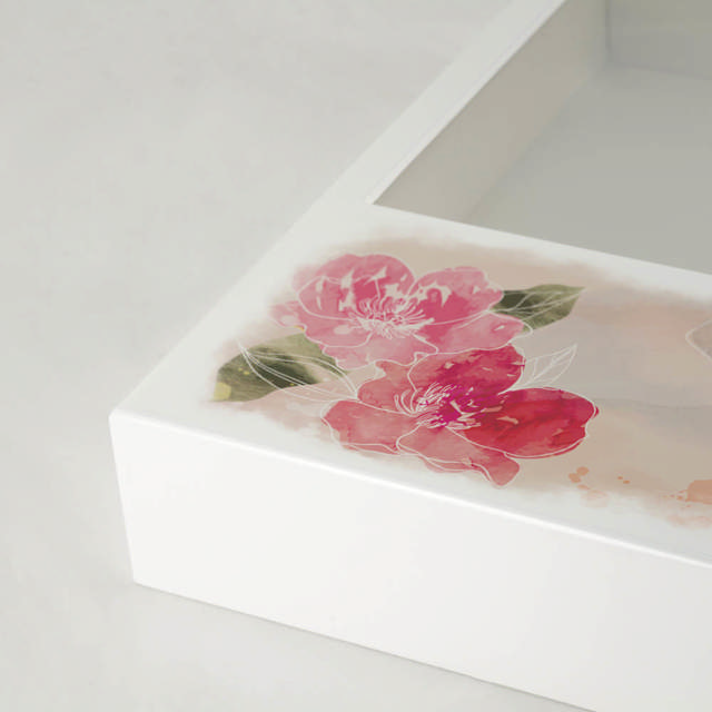 Shadowbox Remembrance Keepsake Floral Bloom