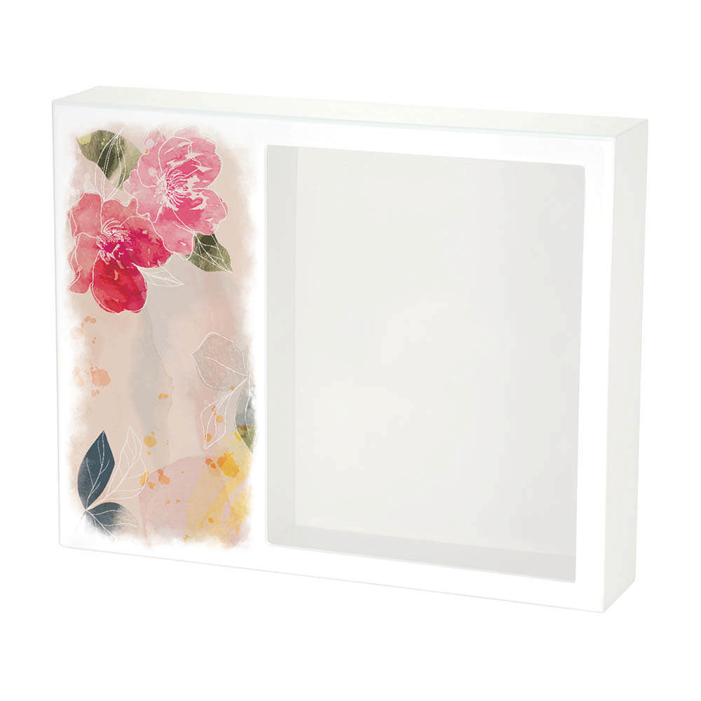 Shadowbox Remembrance Keepsake Floral Bloom