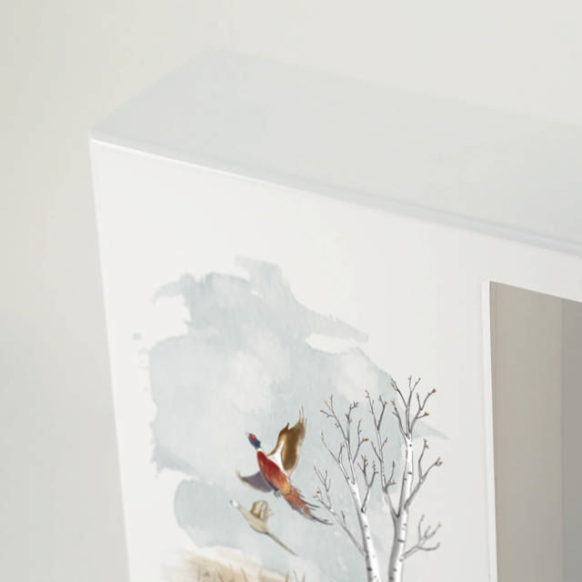 Shadowbox Remembrance Keepsake Pheasants