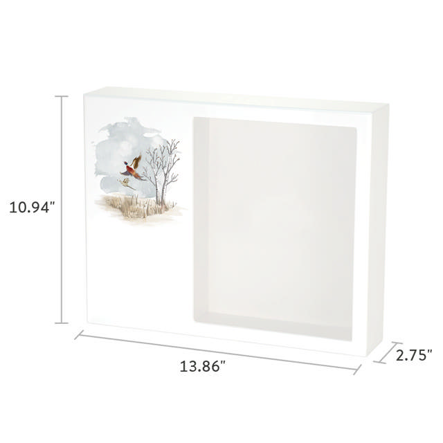 Shadowbox Remembrance Keepsake Pheasants