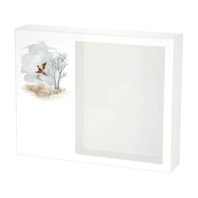 Shadowbox Remembrance Keepsake Pheasants