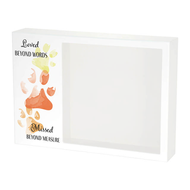 Shadowbox Pet Urn Loved Beyond Red