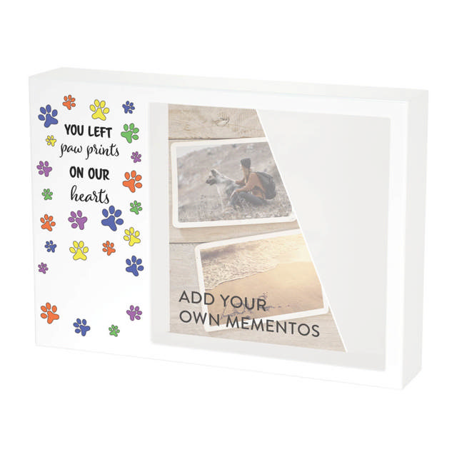 Shadowbox Pet Urn Playful Paws