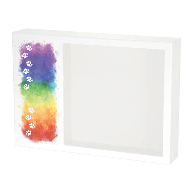 Shadowbox Pet Urn Rainbow Path