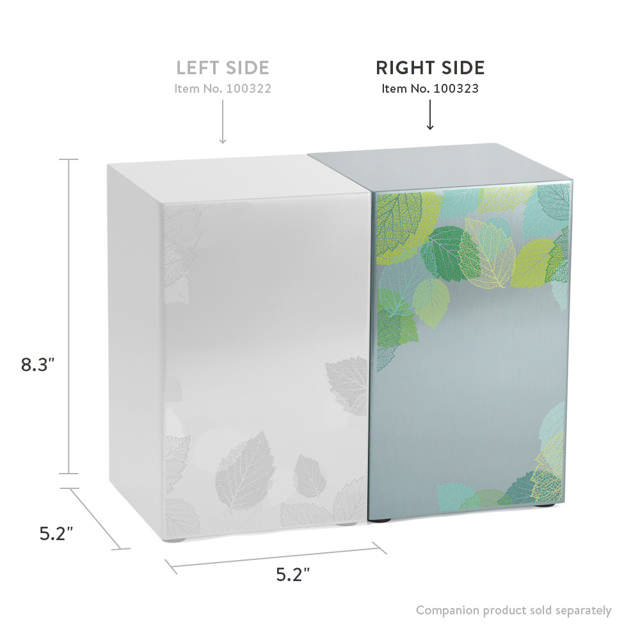 Life Canvas Foliage Pewter, Companion Urn Right Side