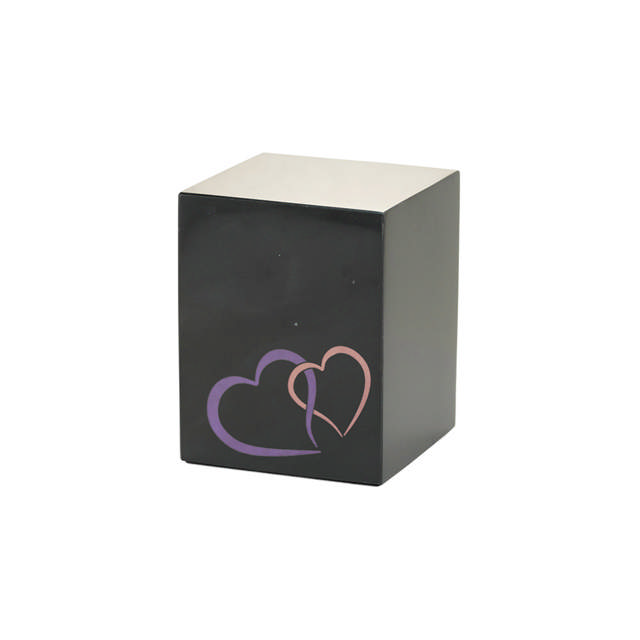 Monumental Memorials Pet Hearts Pink, Black