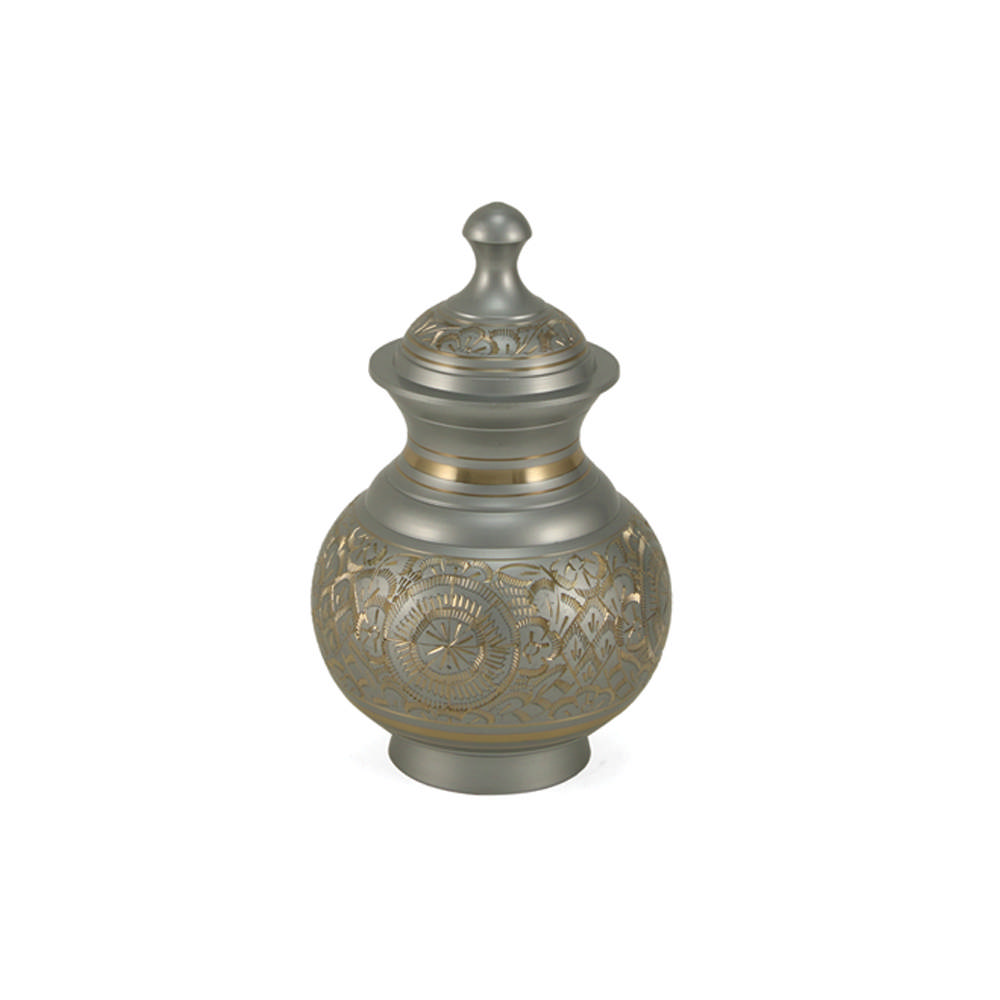 Silver Engraved Urn, 25 Cubic Inches