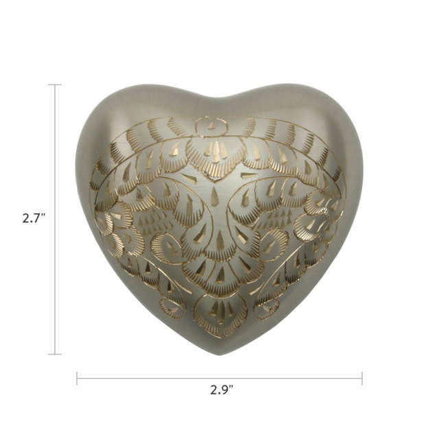 Platinum Heart Keepsake