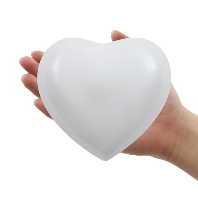 Arielle Heart Urn Pearl White