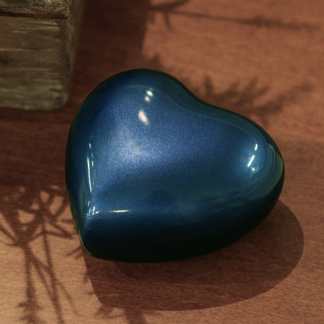 Arielle Sky Blue Heart Urn
