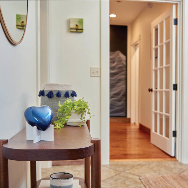 Arielle Sky Blue Heart Urn