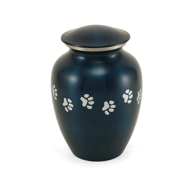 Classic Paw Blue, Small Urn