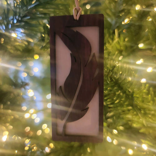 Woodland Pendant Feather