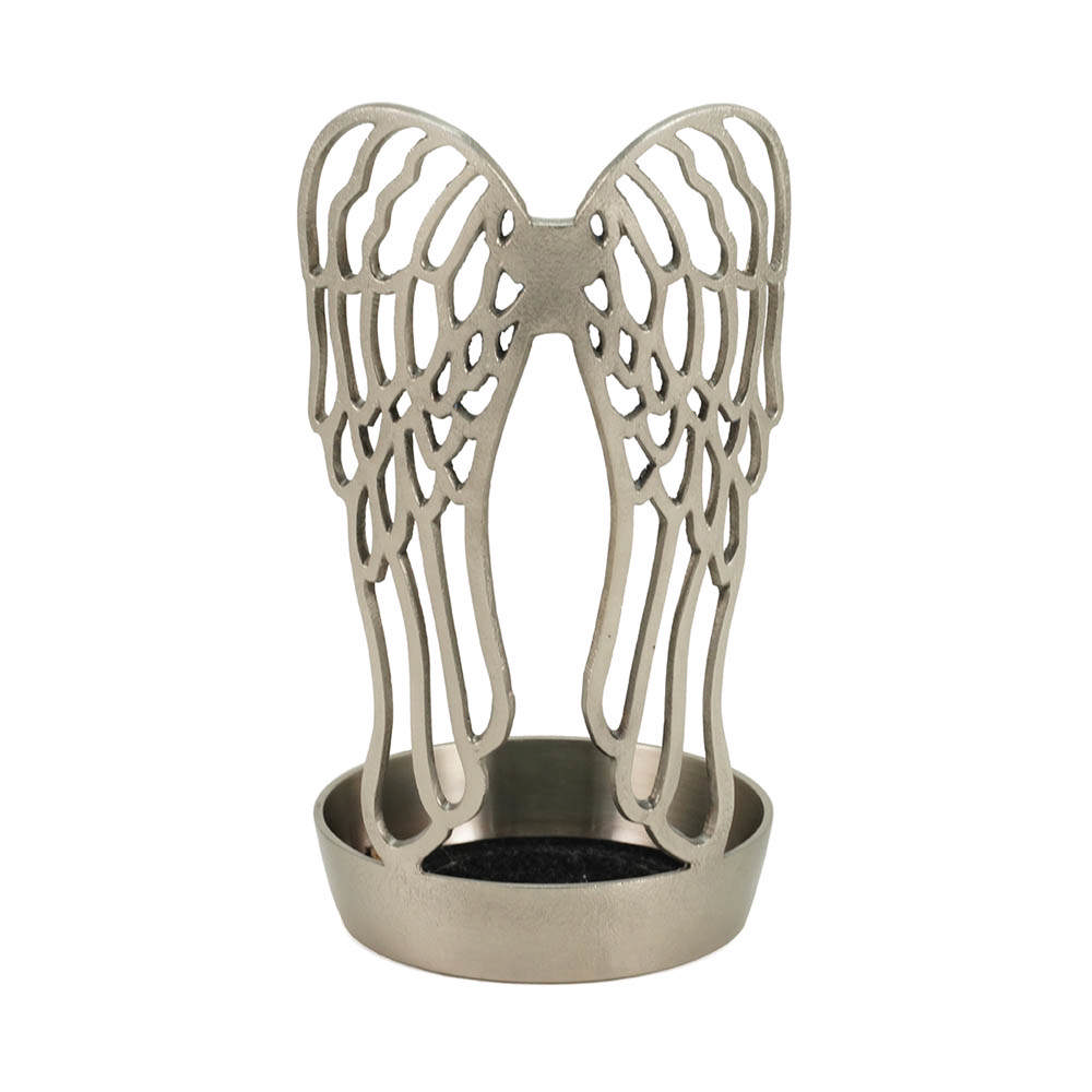 Arabella Wings Textured Pewter Base