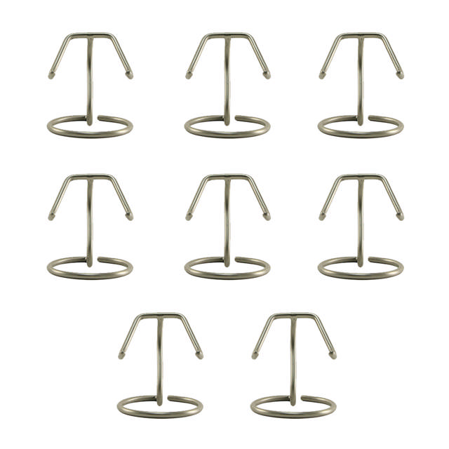 Set of 8, Heart Stand, Pewter