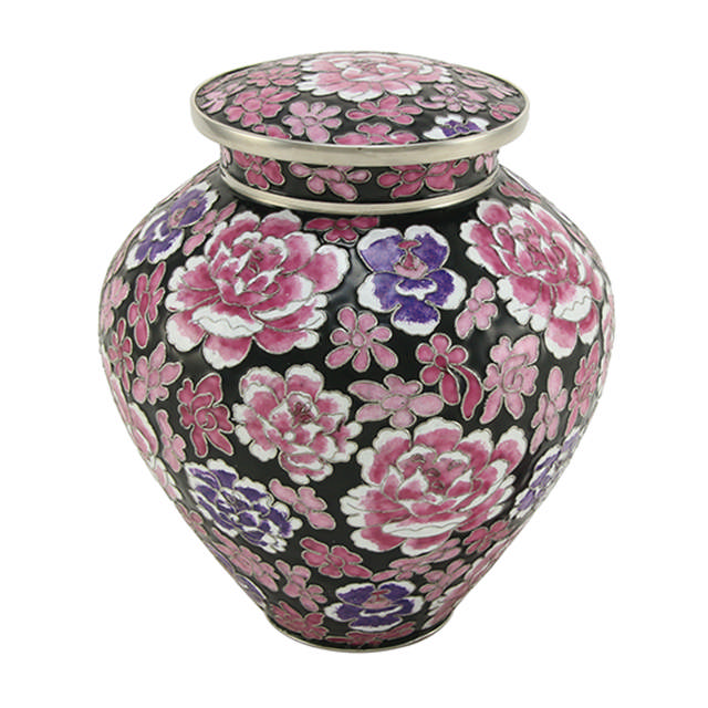 Filigree™ Cloisonné Floral Pink, Full Size Urn