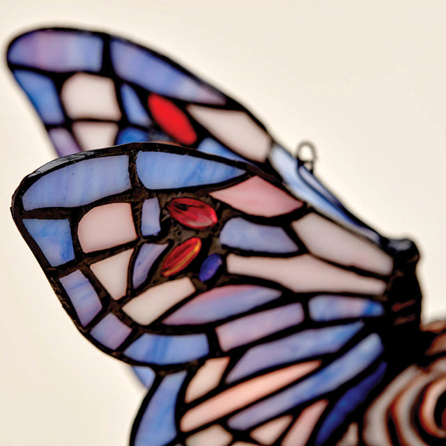 Purple Butterfly Lamp Keepsake