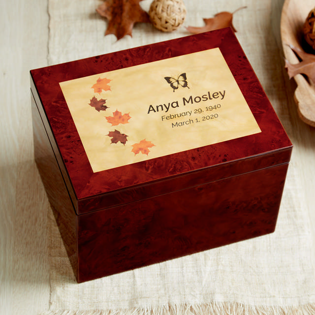 Autumn Leaves Memory Chest