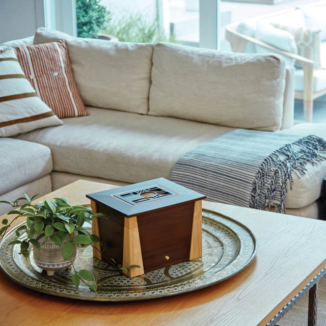 Craftsman Style Memory Chest with Geometric