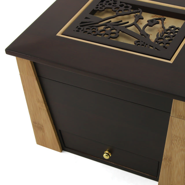 Craftsman Style Memory Chest with Cardinals