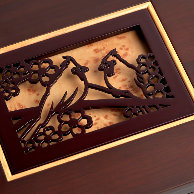 Craftsman Style Memory Chest with Cardinals