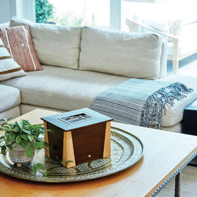 Craftsman Style Memory Chest with Cardinals