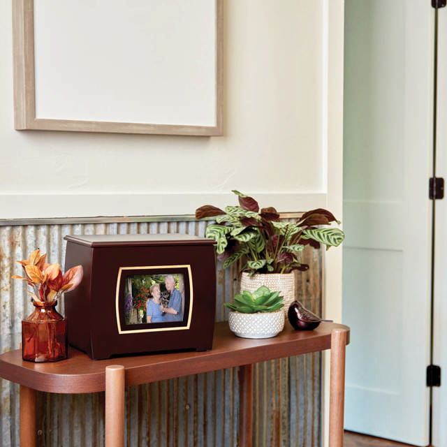 Modern Companion Urn with Photo Frame