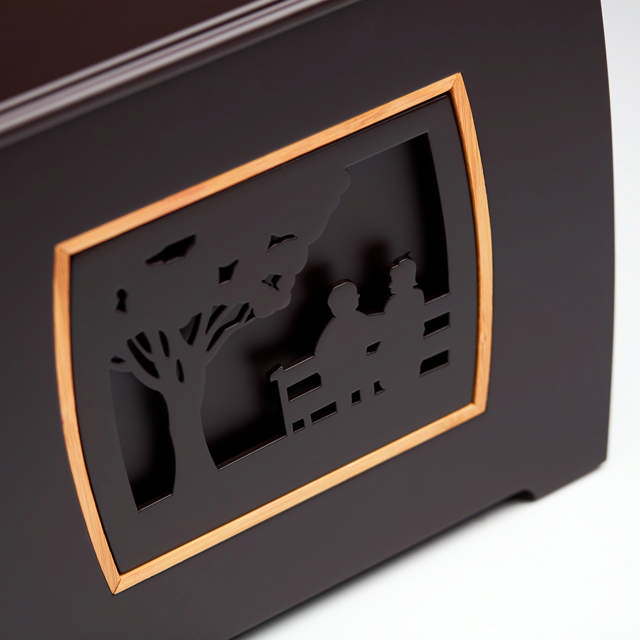 Modern Companion Urn with Couple