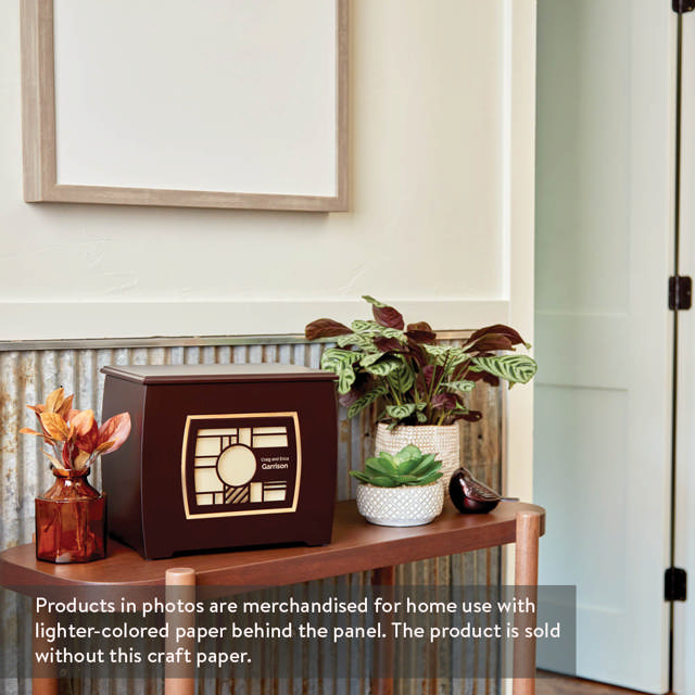 Modern Companion Urn with Geometric