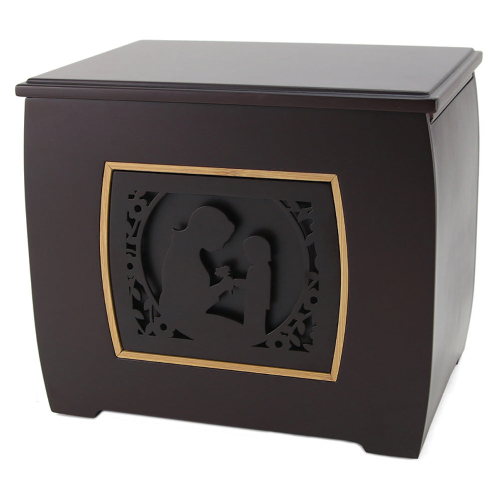 Modern Companion Urn with Mother & Child