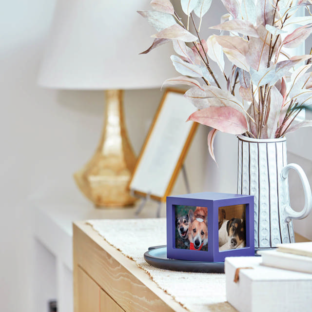 Photo Cube Violet, Small Urn