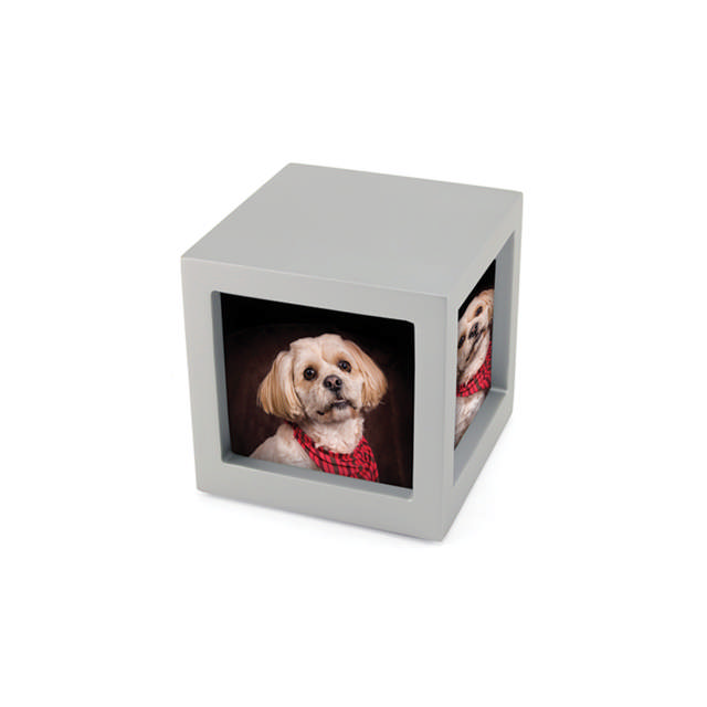 Photo Cube Silver, Extra Small Urn