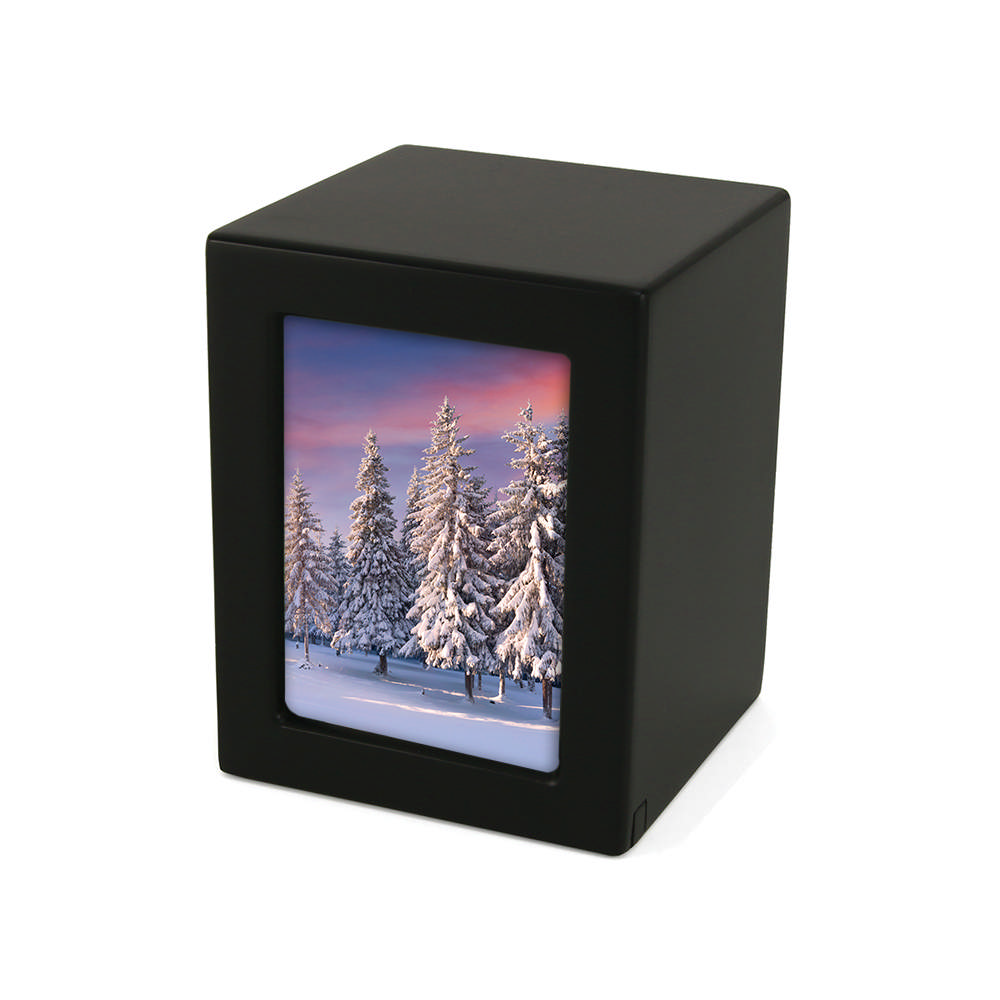 Photo Urn Black, Small Urn