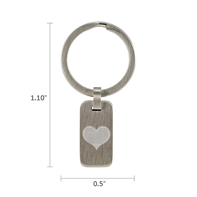 Pewter Key Chain Heart