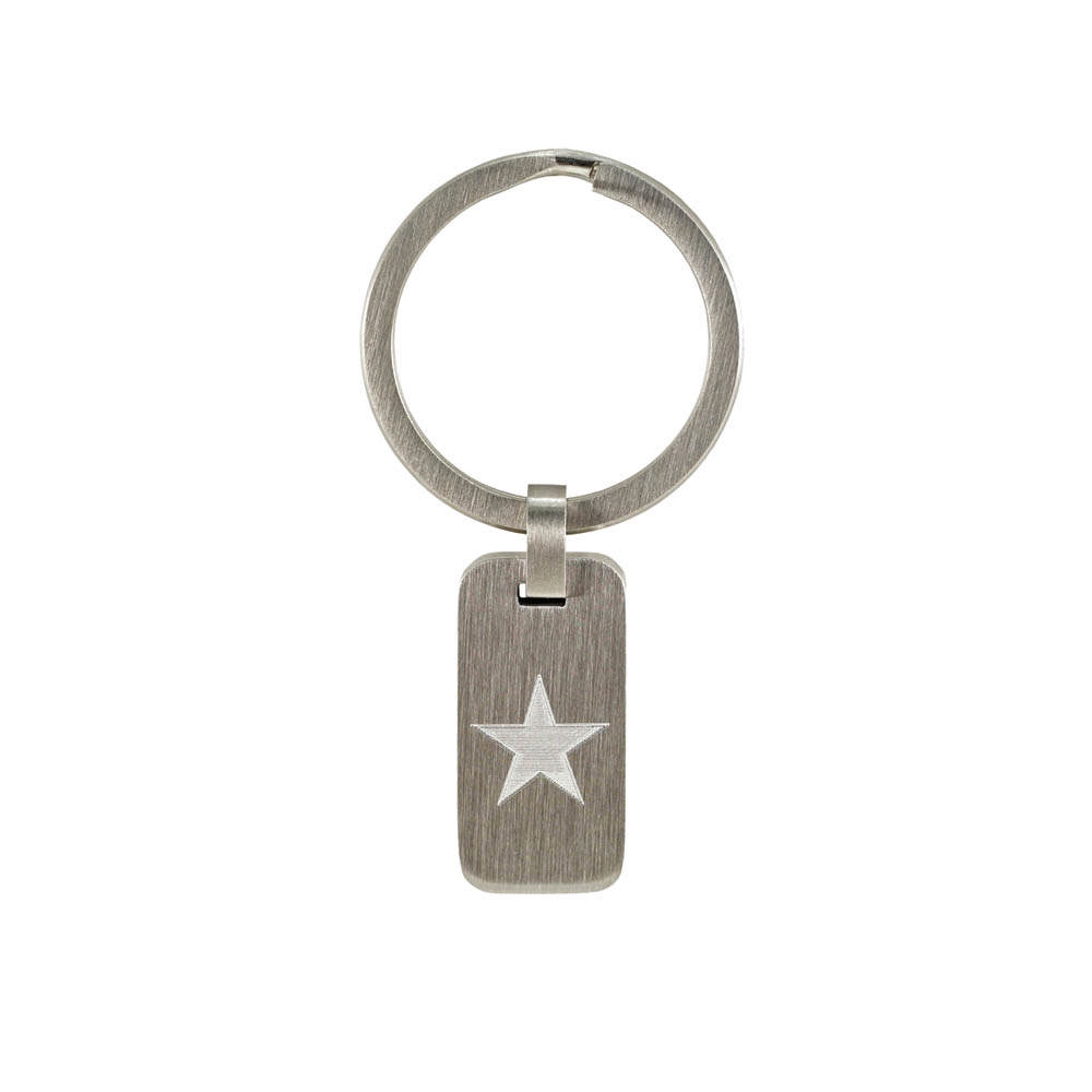 Pewter Key Chain Star