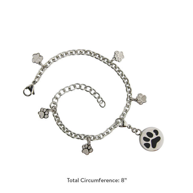Paw Bracelet with Paw Charm