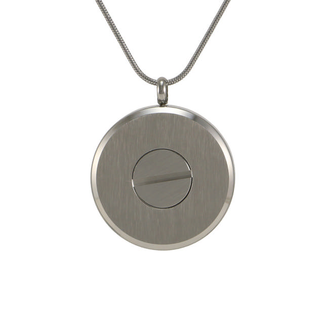 Pewter Round Hinged Circles Pendant