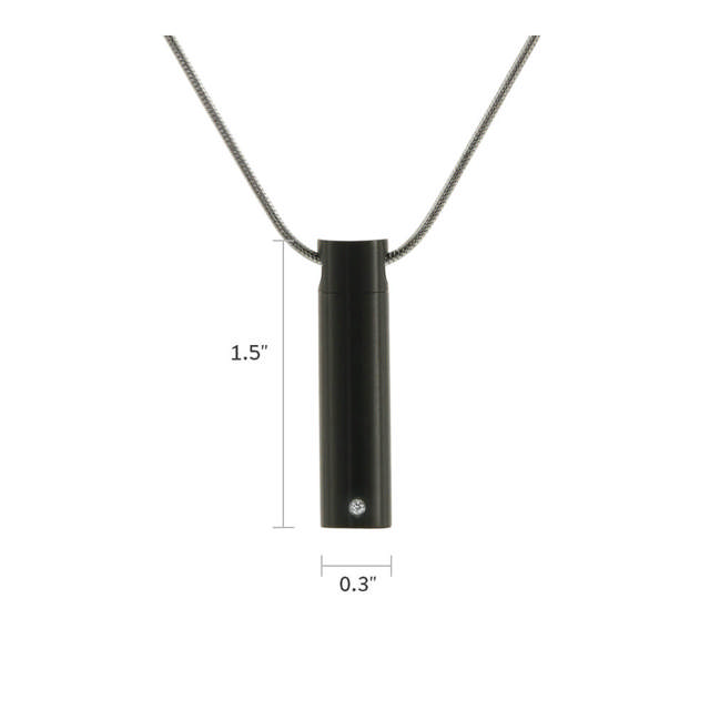 Onyx Cylinder w/cubic zirconia