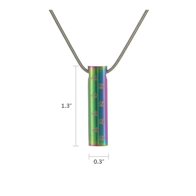 Rainbow Cylinder w/paws