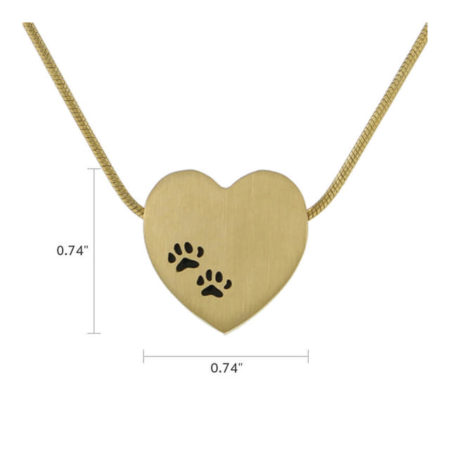 Bronze Heart w/paws
