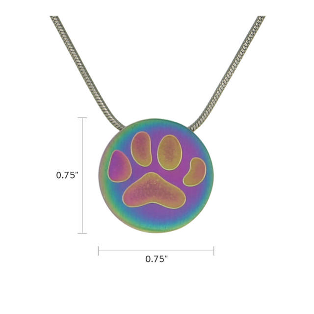 Rainbow Round Large Paw