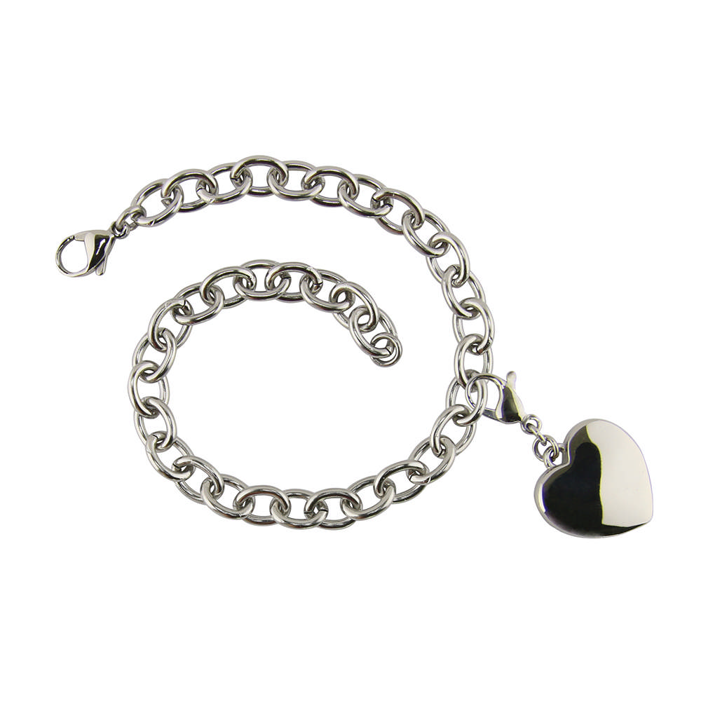 Charm Bracelet with Heart Charm