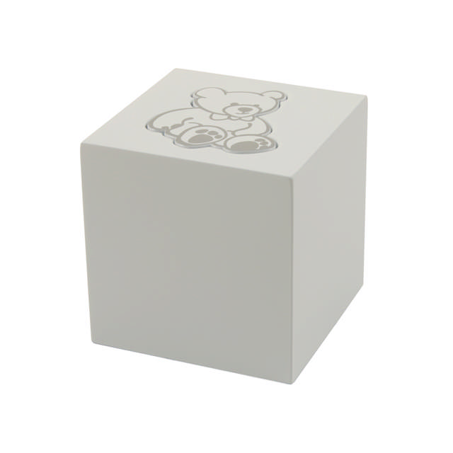 Teddy Bear Petite Urn, White