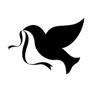 Dove with Ribbon